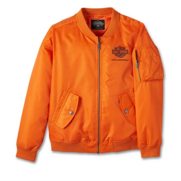 NWT WOMEN'S HARLEY DAVIDSON 120th ANNIVERSARY BOMBER JACKET - Picture 3 of 6